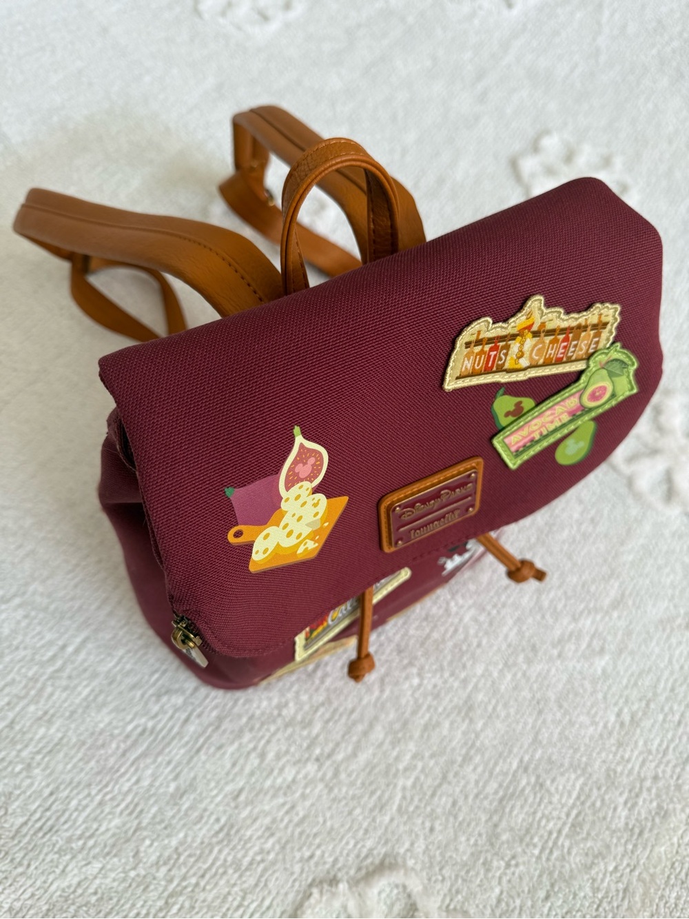 Loungefly DCA Disney Food & Wine Festival 2024 Canvas Mini Backpack - Picture 3 of 11